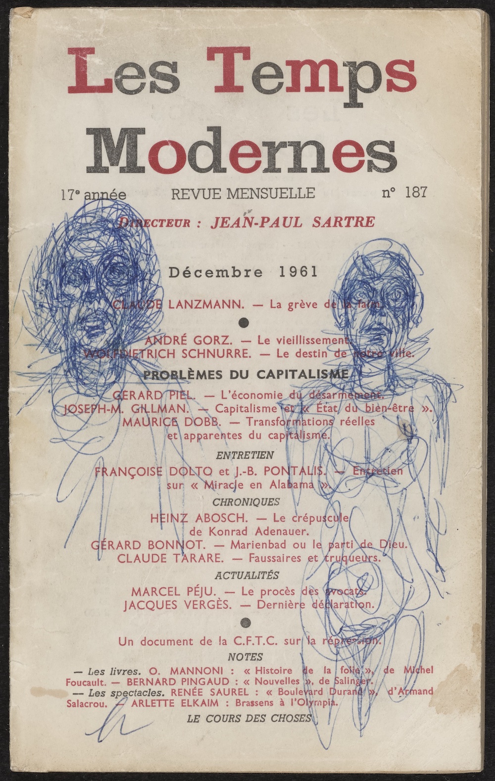 Têtes de femme et d_homme dans Les Temps Modernes Têtes de femme et d_homme dans Les Temps Modernes