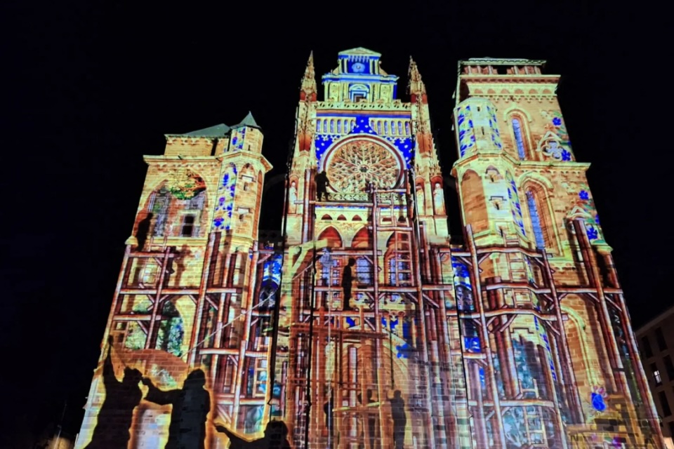 Mapping cathedrale de Rodez©Rodez Tourisme